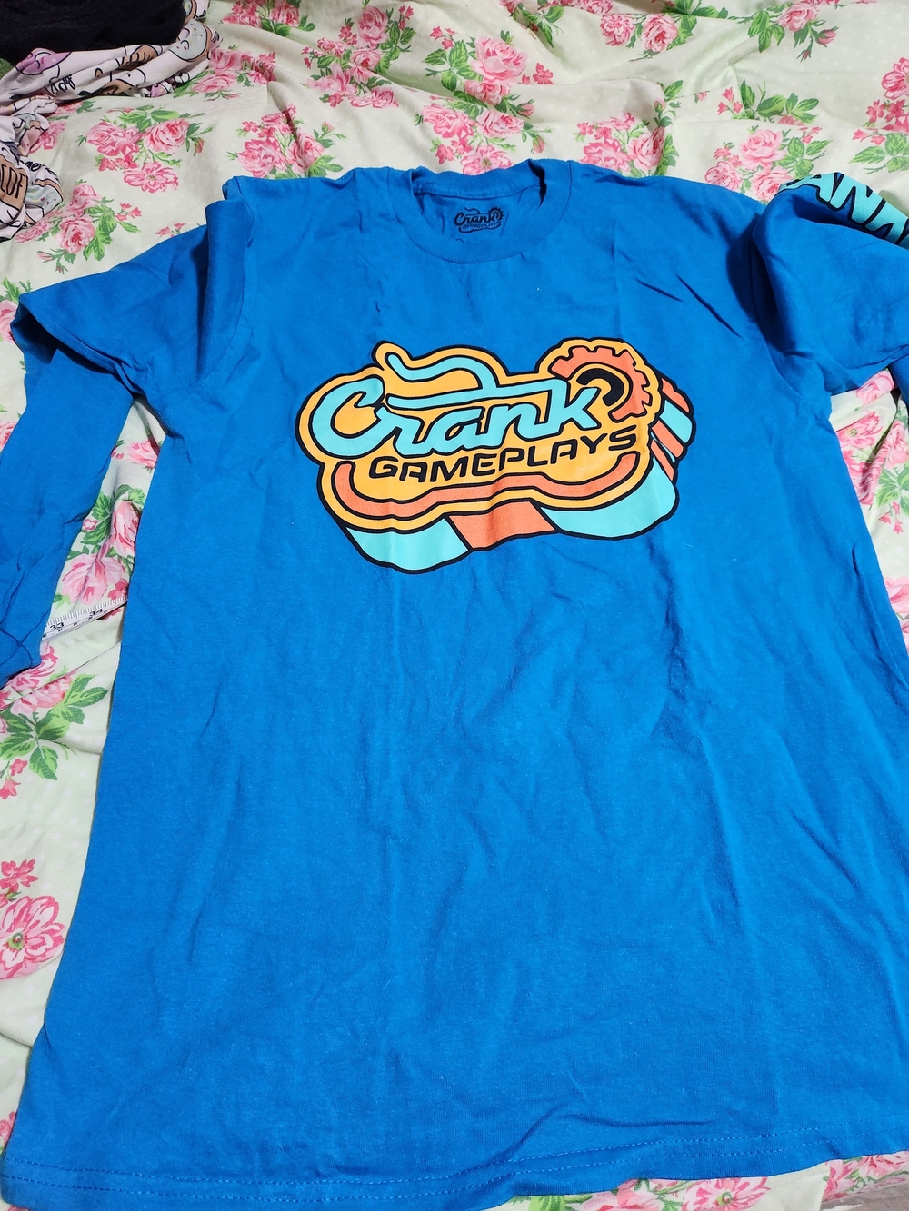 Crank Gameplays Blue Graphic Tee